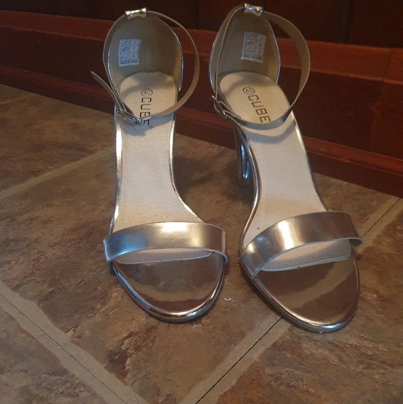 Silver Strappy Sandal Heels - EU40 - Picture 2 of 4